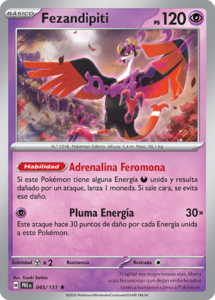 Versión Rara de la carta en Evoluciones Prismáticas