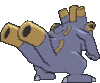 Imagen posterior de Exploud en Pokémon X, Pokémon Y, Pokémon Rubí Omega, Pokémon Zafiro Alfa, Pokémon Sol, Pokémon Luna, Pokémon Ultrasol y Pokémon Ultraluna
