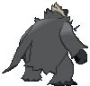 Imagen posterior de Pangoro en Pokémon X, Pokémon Y, Pokémon Rubí Omega, Pokémon Zafiro Alfa, Pokémon Sol, Pokémon Luna, Pokémon Ultrasol y Pokémon Ultraluna