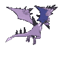Imagen posterior de Mega-Aerodactyl variocolor en Pokémon X, Pokémon Y, Pokémon Rubí Omega, Pokémon Zafiro Alfa, Pokémon Sol, Pokémon Luna, Pokémon Ultrasol y Pokémon Ultraluna