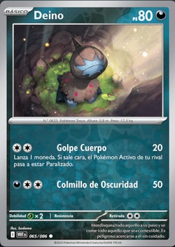 pokemon card deino Deino 108/189 x4 - DAA main image 1