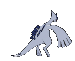 Imagen posterior de Lugia en Pokémon X, Pokémon Y, Pokémon Rubí Omega, Pokémon Zafiro Alfa, Pokémon Sol, Pokémon Luna, Pokémon Ultrasol y Pokémon Ultraluna