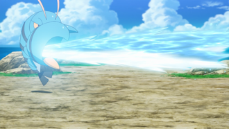 Clauncher de Misty usando pistola agua.