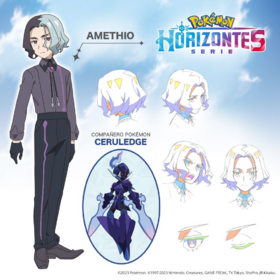 Bocetos del diseño de Amethio.