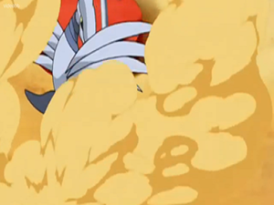Skarmory usando ataque arena.