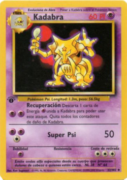 Kadabra (Base Set TCG) - WikiDex, la enciclopedia Pokémon
