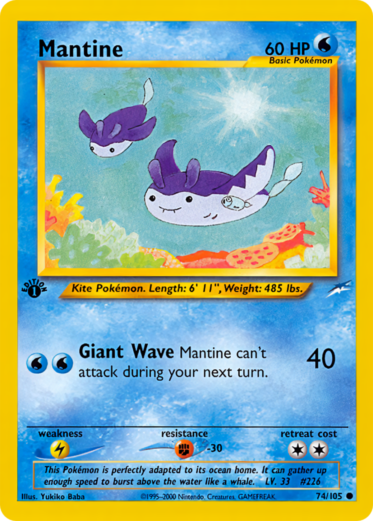 Mantine (Neo Destiny TCG) - WikiDex, la enciclopedia Pokémon