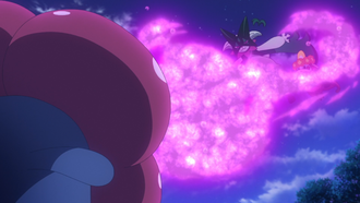 Vileplume salvaje usando Tóxico.