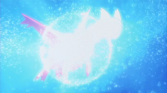 Latias usando Velo sagrado