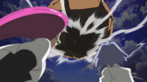 Lycanroc de Gladion/Gladio preparando aplastamiento gigalítico.