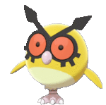 Imagen de Hoothoot variocolor en Pokémon Espada y Pokémon Escudo