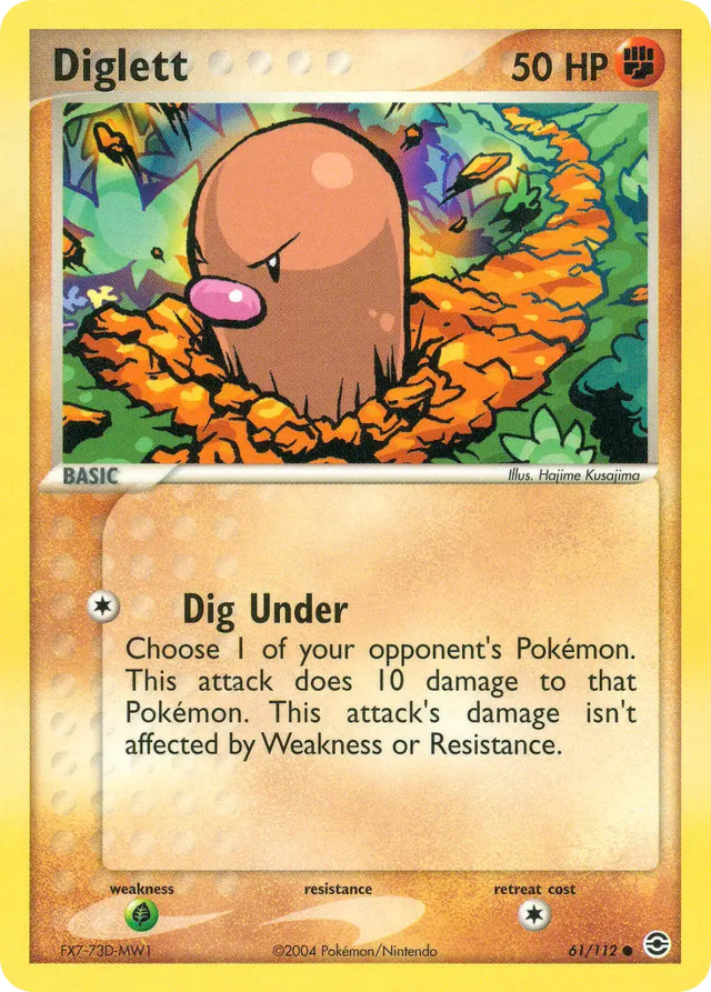 Diglett (FireRed & LeafGreen TCG) - WikiDex, la enciclopedia Pokémon