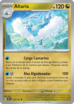 ポケモンカード FA/ALTARIA Altaria (Chispas Fulgurantes TCG) - WikiDex, la enciclopedia Pokémon