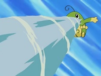 Politoed usando pistola de agua.