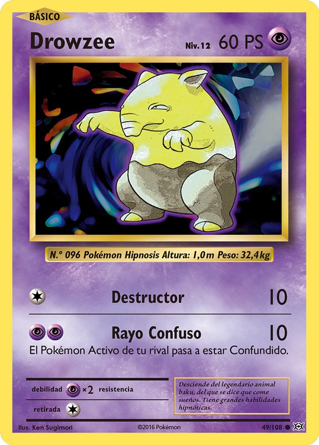 nivel de evolución de drowzee