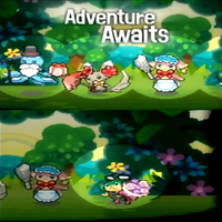 Audino, Minccino, Frillish y Pansage apareciendo en un Musical Pokémon en el Opening de Pokémon Negro y Blanco.