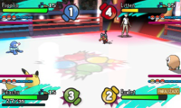 Battle Royale entre cuatro jugadores.