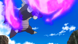 Marowak de Alola usando Hueso Sombrío.