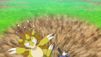 Dugtrio usando Bucle arena