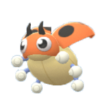 Imagen de Ledyba hembra en Pokémon Diamante Brillante y Pokémon Perla Reluciente