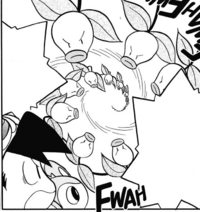 Bellsprout de los pensadores usando danza espada/baile de espada.