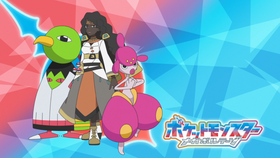 Eyecatcher de Calci/Calce, Medicham y Xatu.