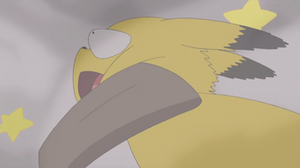 Mimikyu salvaje usando carantoña.