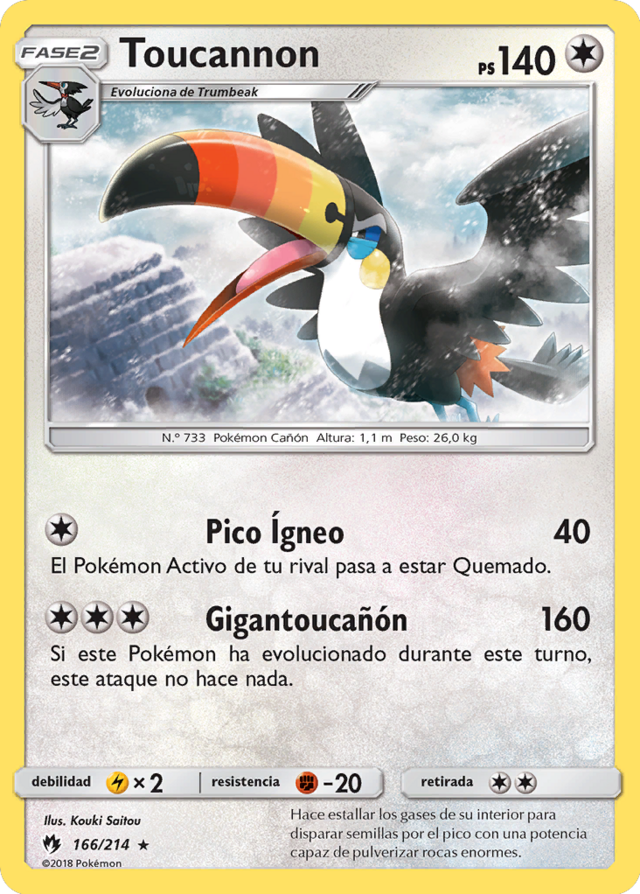Toucannon (Truenos Perdidos TCG) - WikiDex, la enciclopedia Pokémon