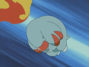 Phanpy usando Rizo de Defensa/Rizo Defensa.