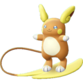 Imagen de Raichu de Alola en Pokémon: Let's Go, Pikachu! y Pokémon: Let's Go, Eevee!
