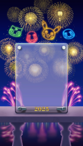 Fondo marco año nuevo para vitrinas