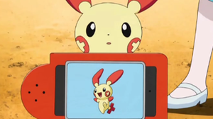 Plusle en la Pokédex.