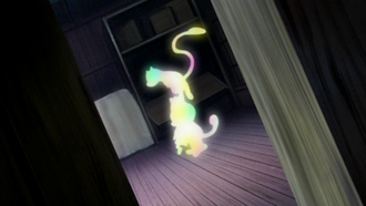 Mew usando Teletransporte