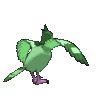 Imagen posterior de Tranquill variocolor en Pokémon X, Pokémon Y, Pokémon Rubí Omega, Pokémon Zafiro Alfa, Pokémon Sol, Pokémon Luna, Pokémon Ultrasol y Pokémon Ultraluna