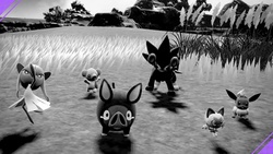 Foto de Pokémon con filtro en blanco y negro