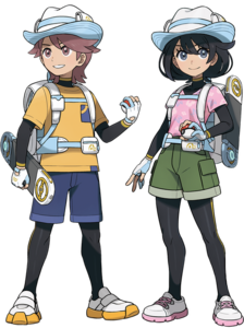 Protagonistas en Pokémon Viento.