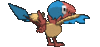 Imagen posterior de Archen en Pokémon X, Pokémon Y, Pokémon Rubí Omega, Pokémon Zafiro Alfa, Pokémon Sol, Pokémon Luna, Pokémon Ultrasol y Pokémon Ultraluna