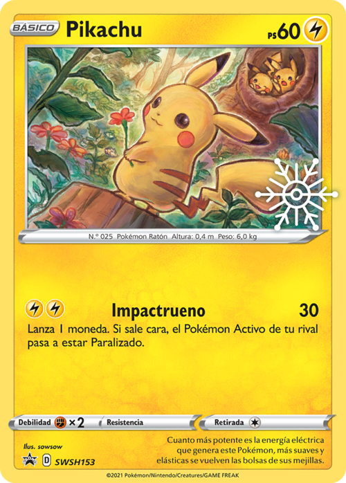Pikachu (SWSH Promo 153 TCG) - WikiDex, la enciclopedia Pokémon