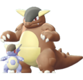 Imagen de Mega-Kangaskhan en Pokémon: Let's Go, Pikachu! y Pokémon: Let's Go, Eevee!