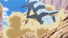Steelix salvaje usando Excavar.