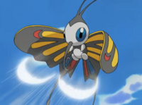 Beautifly usando viento plata.