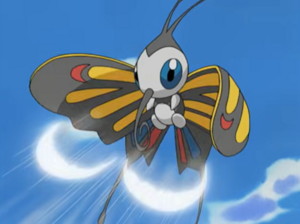 Beautifly usando viento plata.