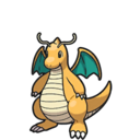 Icono de Dragonite en Pokémon Escarlata y Púrpura