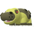 Imagen de Hippowdon variocolor macho en Pokémon Diamante Brillante y Pokémon Perla Reluciente