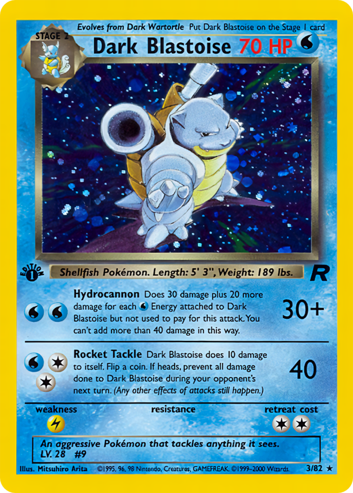 Dark Blastoise (Team Rocket TCG) - WikiDex, la enciclopedia Pokémon
