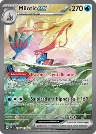 El ataque Salpicadura Hipnótica de Milotic ex deja al rival Dormido.