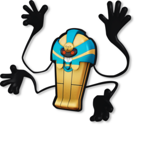 Cofagrigus en PokéPark 2: Un mundo de ilusiones.