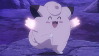 Un Clefairy salvaje usando Metrónomo.