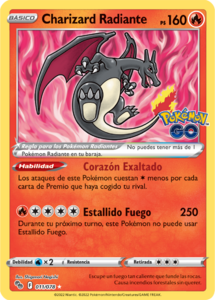 Versión de la carta en Pokémon GO.