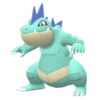 Imagen de Feraligatr variocolor en Pokémon Diamante Brillante y Pokémon Perla Reluciente